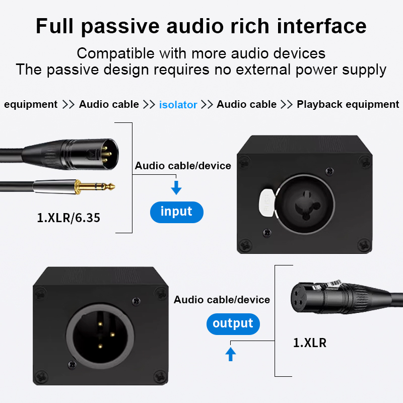 Audio Isolator XLR 6.35mm Sing - Audio Music Dj ulasan dan harga